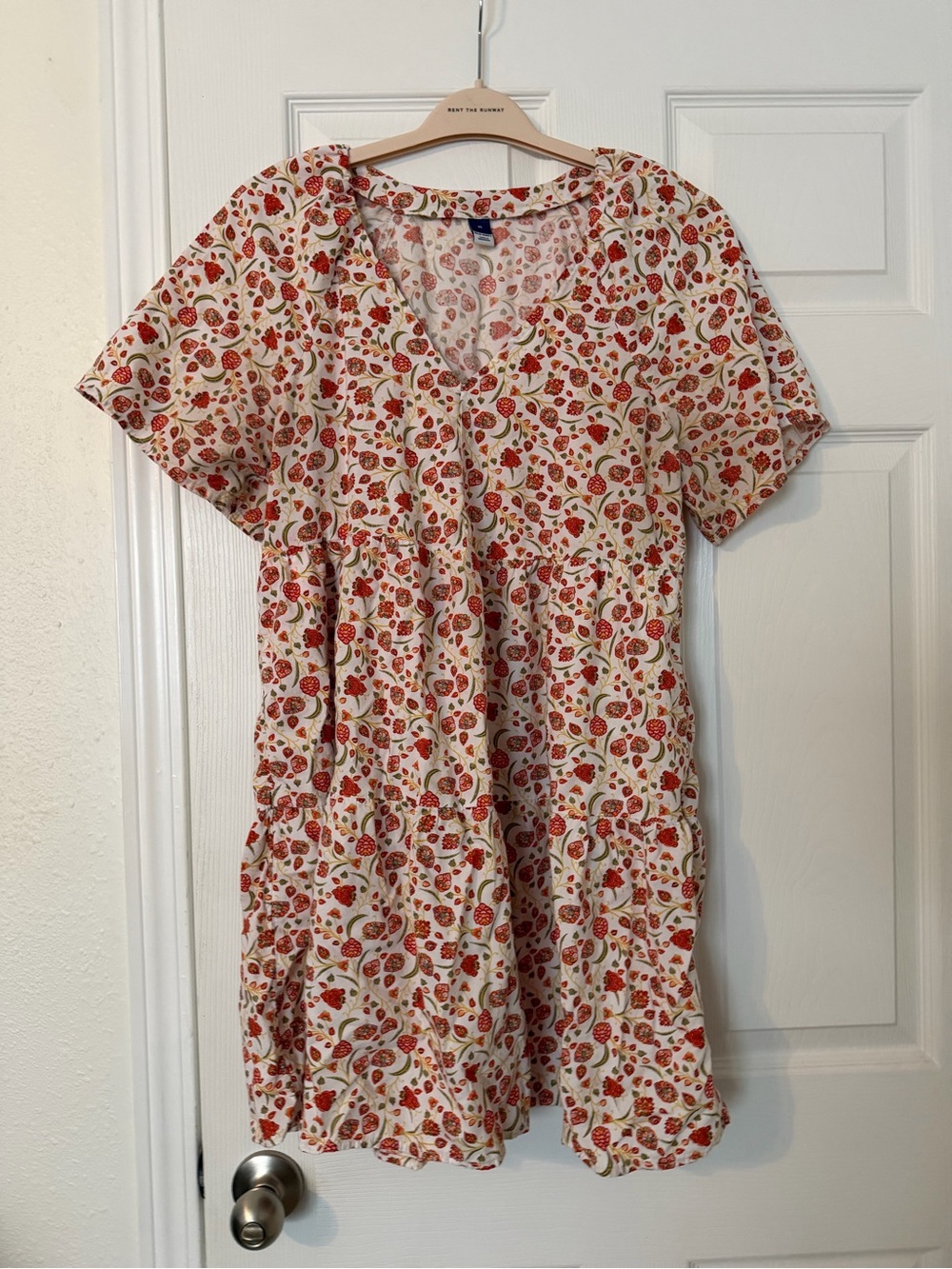 Old Navy Floral Tiered Mini Dress | Size Medium | Cottagecore Fall Dress